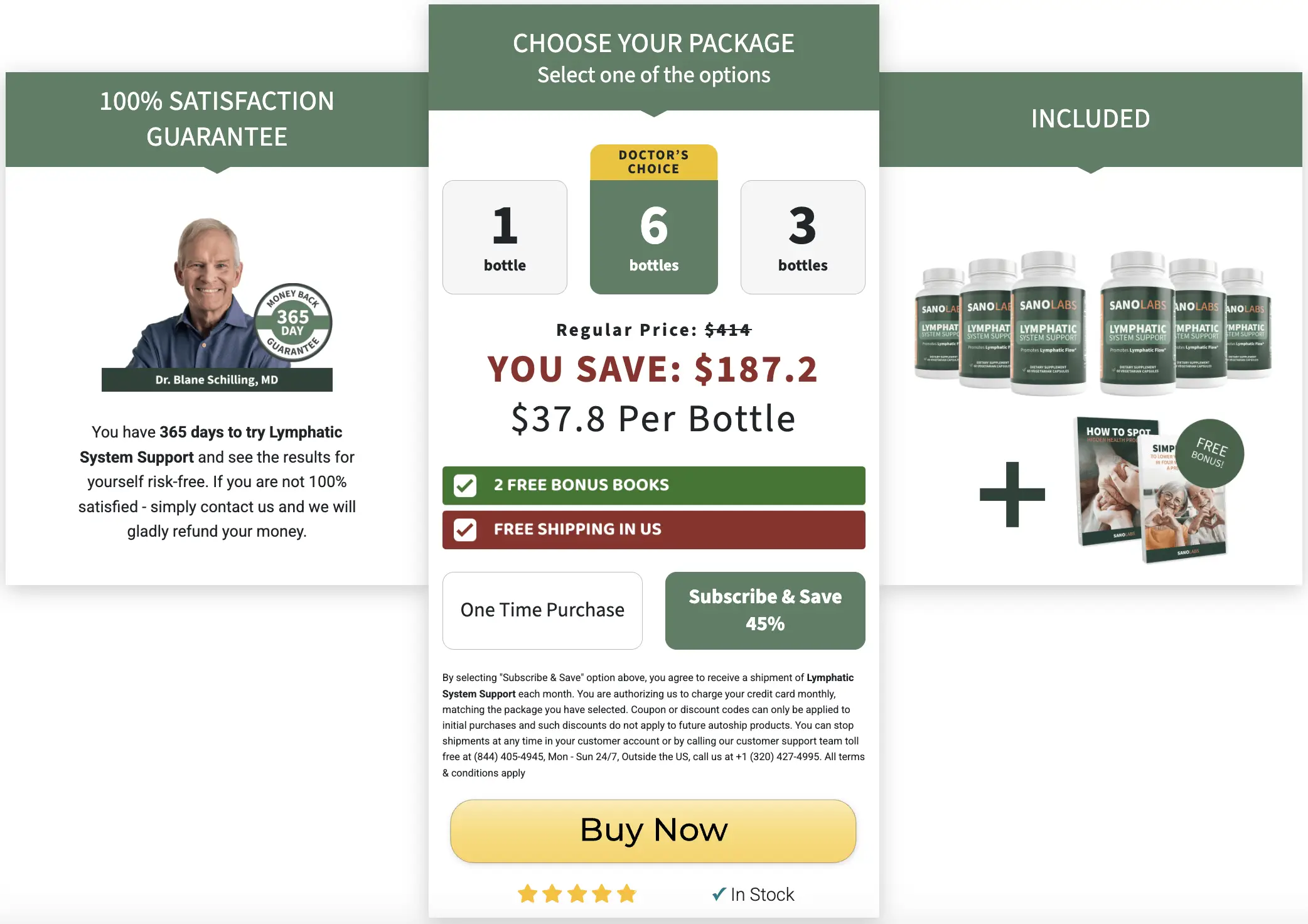 Buy LymphaVive 6 Bottles